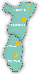 carte régions alsace